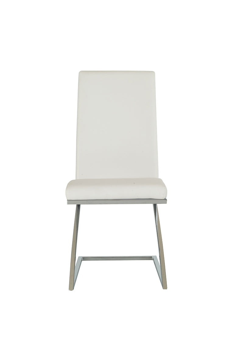 Angora Modern White Dining Chair (Set of 2)