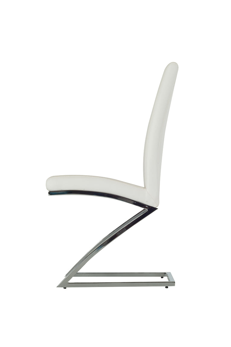 Angora Modern White Dining Chair (Set of 2)