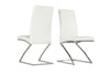 Angora Modern White Dining Chair (Set of 2)