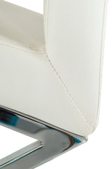 Angora Modern White Dining Chair (Set of 2)