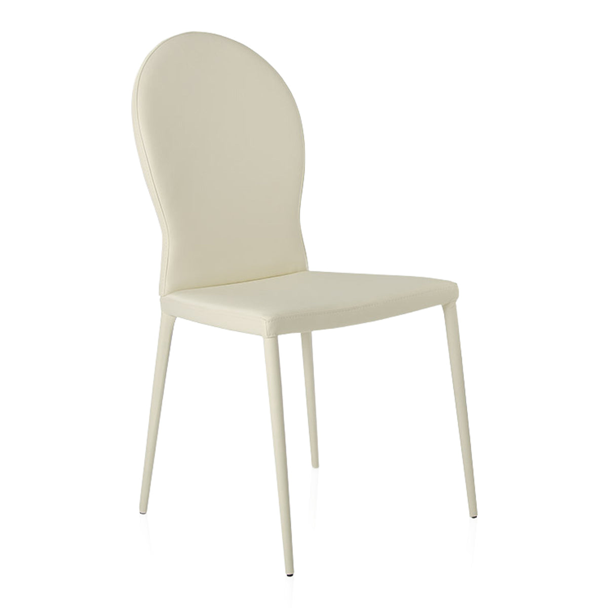 167CH White Contemporary Modern Dining Chair (Set of 2)