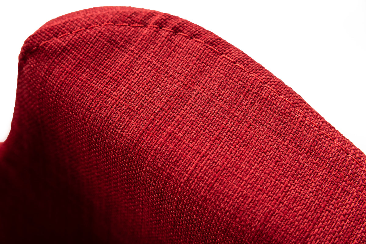 Altair Mid-Century Red Fabric Dining Chair