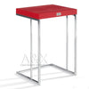 Amelia Modern Red Crocodile Lacquer End Table Set