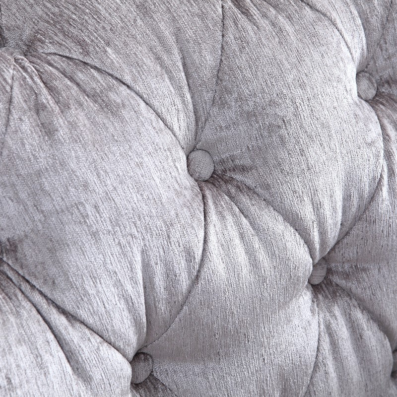 Alexandrina Grey Tufted Velvet Sofa