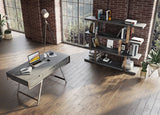 Dessart Modern Elm Grey Office Desk