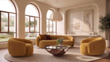 Andrew Modern Orange Fabric Sofa
