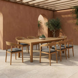 Evora Outdoor Eucalyptus Rectangular Dining Table