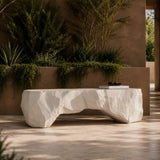 Kamet Modern Cream Concrete Bench
