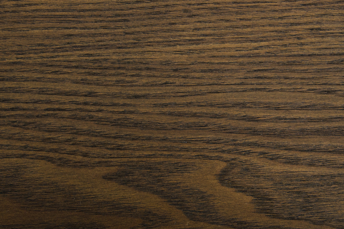 Marcia Mid-Century Tobacco and Antique Brass Dining Table
