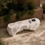 Kamet Modern Cream Concrete Bench