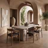 Nouveau Slone Modern Beige Concrete Dining Table