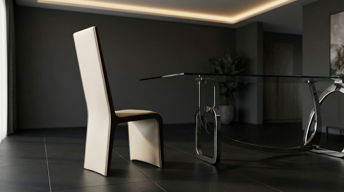 Pacer Modern Beige & Grey Ash Dining Chair (Set of 2)