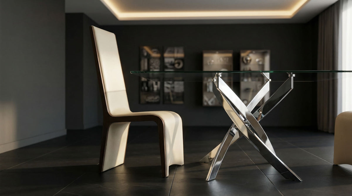 Pacer Modern Beige & Grey Ash Dining Chair (Set of 2)