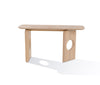 Osaka Modern Faux Marble + Natural Ash Console Table