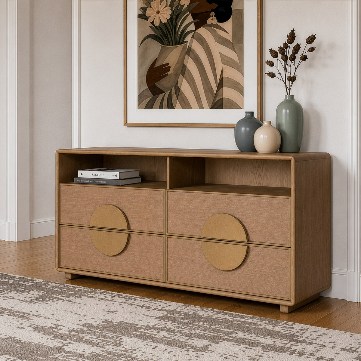 Sergio Modern Natural Oak Dresser