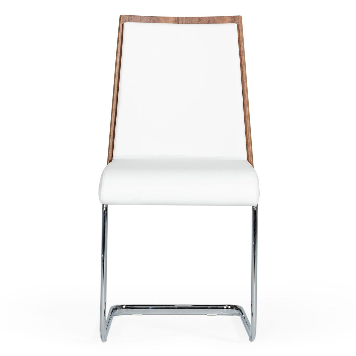 Morgan Modern White & Walnut Dining Chair (Set of 2)