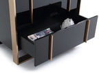 Nova Domus Cartier Modern Black & Rosegold Chest