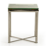Santiago Modern Rectangular Wood Mosaic End Table