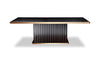 Mielcasa | Black A&X Talin Modern Black Crocodile & Rosegold Dining Table | SKU VGUNCC842-240 | MPN: 72365 | Free Delivery & Free Return