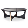Talin Modern Black Crocodile & Rosegold Coffee Table