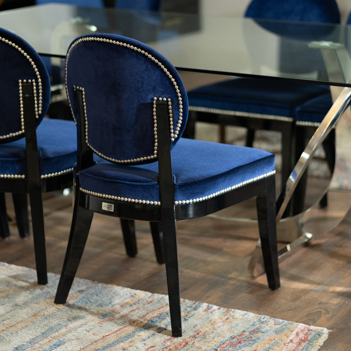 Isabella Modern Blue Dining Chair (Set of 2)