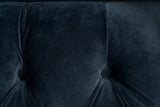 Wales Modern Blue Fabric Bed