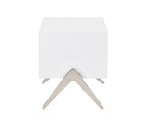 Candid Modern White Nightstand