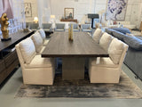 Renzo Modern Oak & Concrete 94" Dining Table