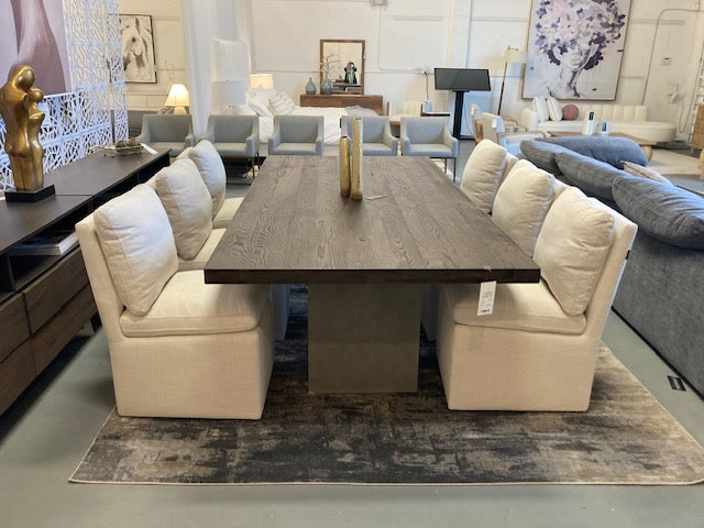 Renzo Modern Oak & Concrete 94" Dining Table