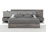 Mielcasa | Grey California King Nova Domus Enzo Italian Modern Grey Oak & Fabric Bedwith Nightstands | SKU VGACENZO-BED-CK | MPN: 78232 | Free Delivery & Free Return