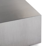 Anvil Modern Brushed Stainless Steel Coffee Table