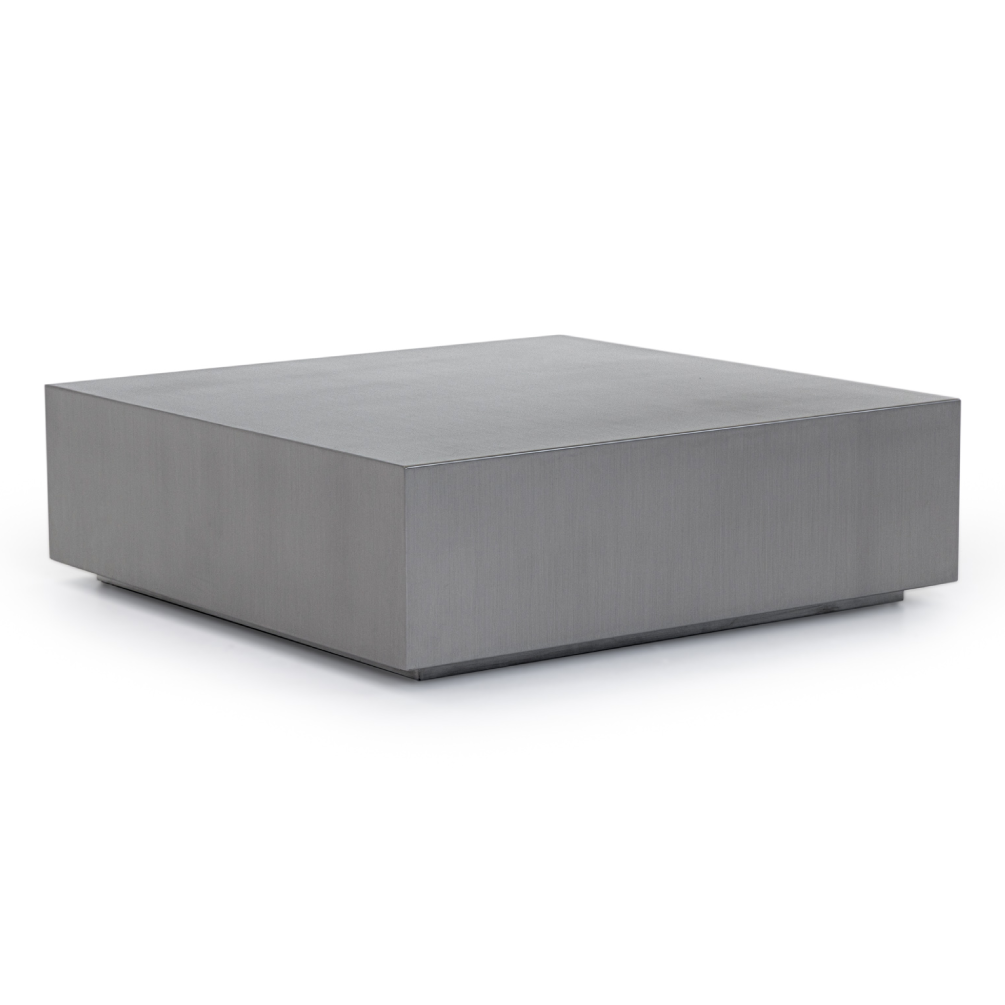Anvil Modern Brushed Stainless Steel Coffee Table