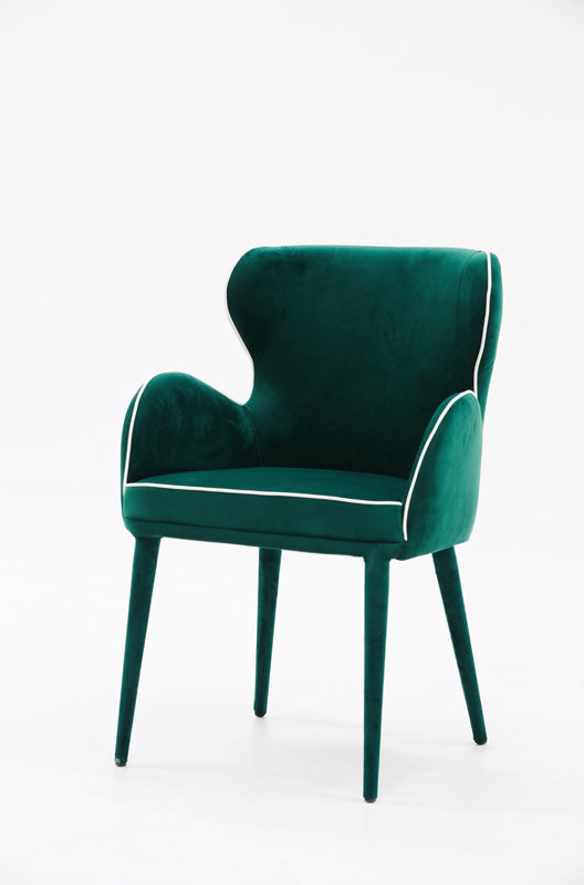 Tigard Modern Green Fabric Dining Chair