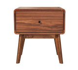 Marshall Mid-Century Modern Walnut Nightstand