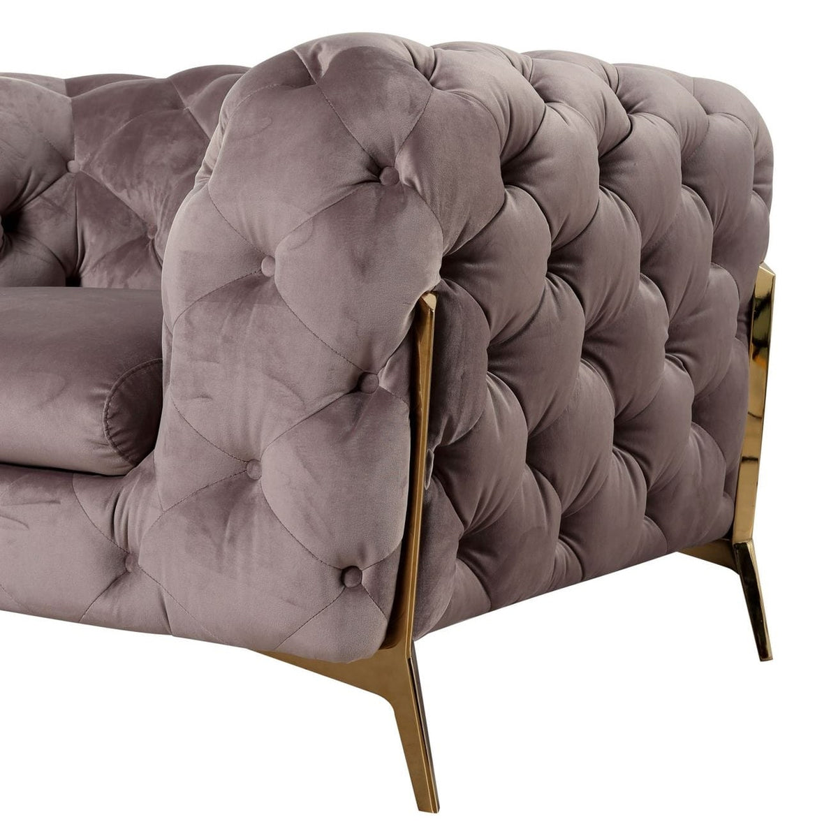 Sheila Transitional Silver Fabric Loveseat