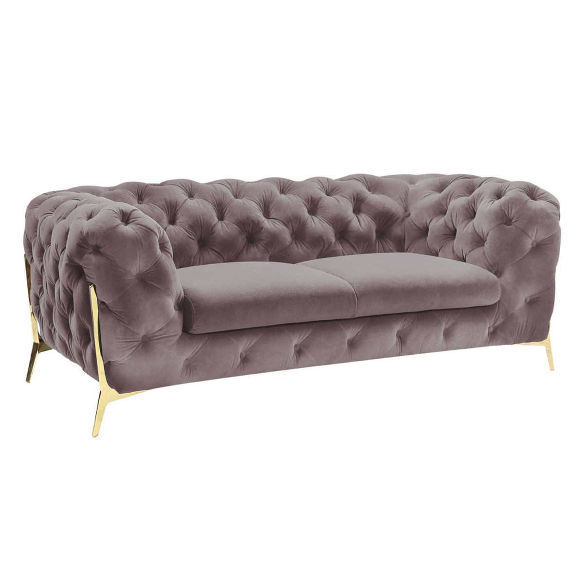 Sheila Transitional Silver Fabric Loveseat