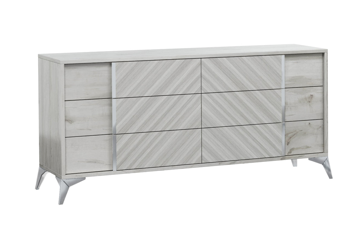 Alexa Italian Modern Grey Dresser