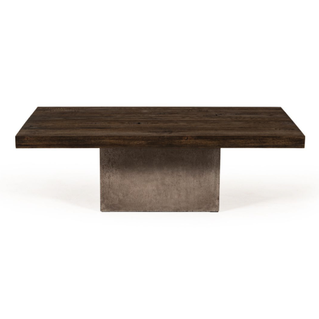 Renzo Modern Oak & Concrete Coffee Table