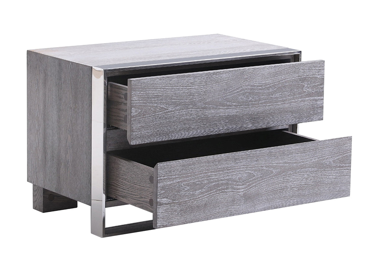 Arlene Modern Grey Elm Nightstand
