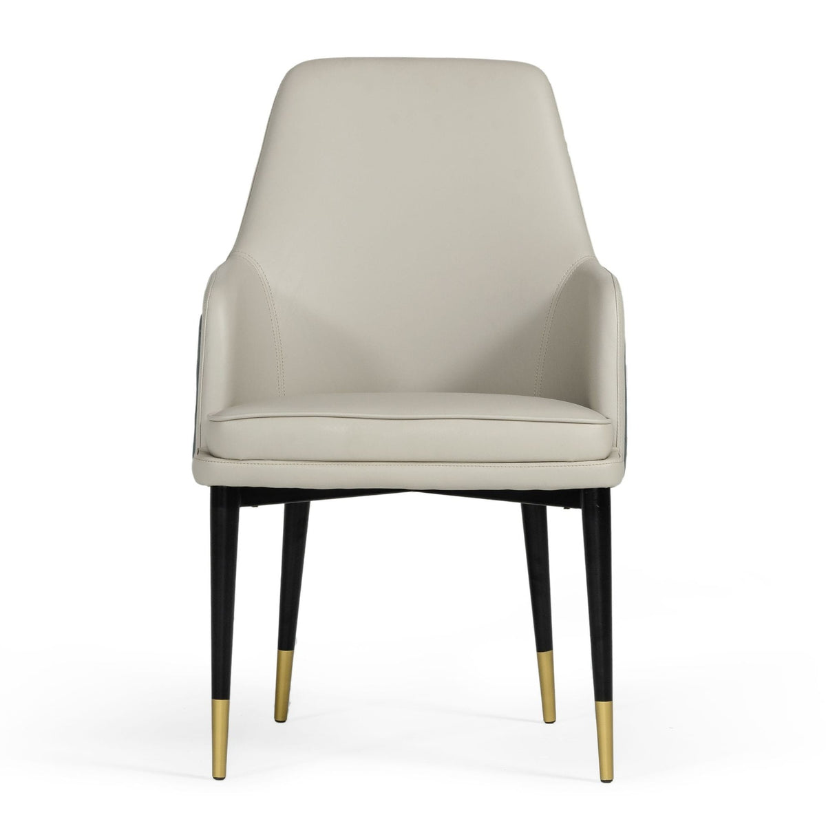 Duval Modern White & Grey Dining Chair