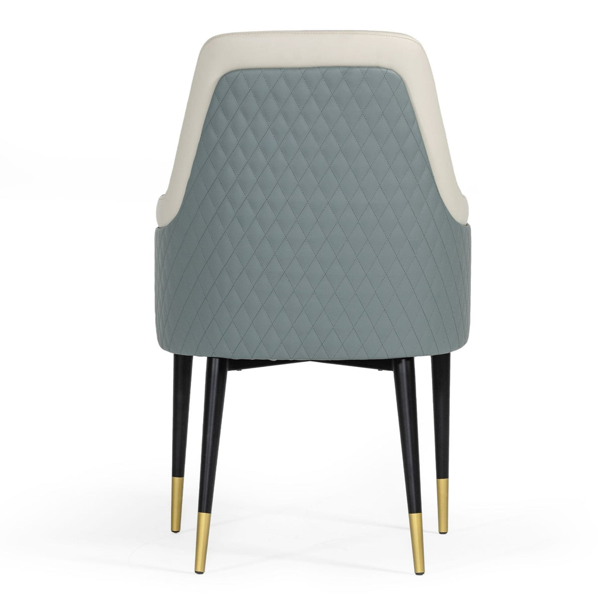 Duval Modern White & Grey Dining Chair