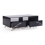 Legend Modern Black & Gold Coffee Table