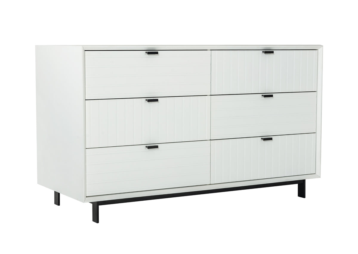 Valencia Contemporary White Dresser