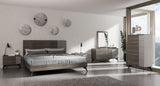 Palermo Italian Modern Faux Concrete & Grey Bedroom Set