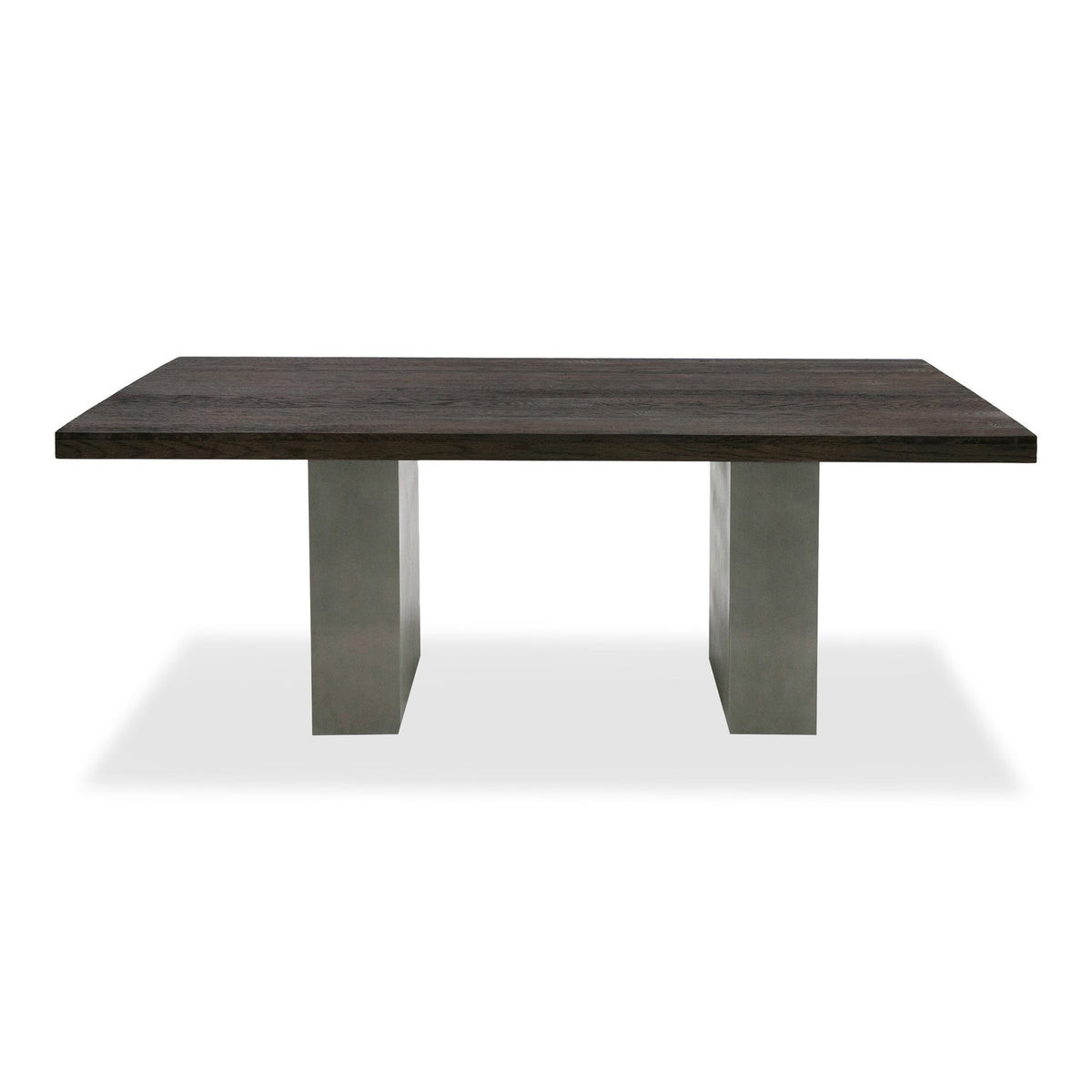 Renzo Modern Oak & Concrete Dining Table