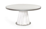 Cabaret Modern White Round Dining Table