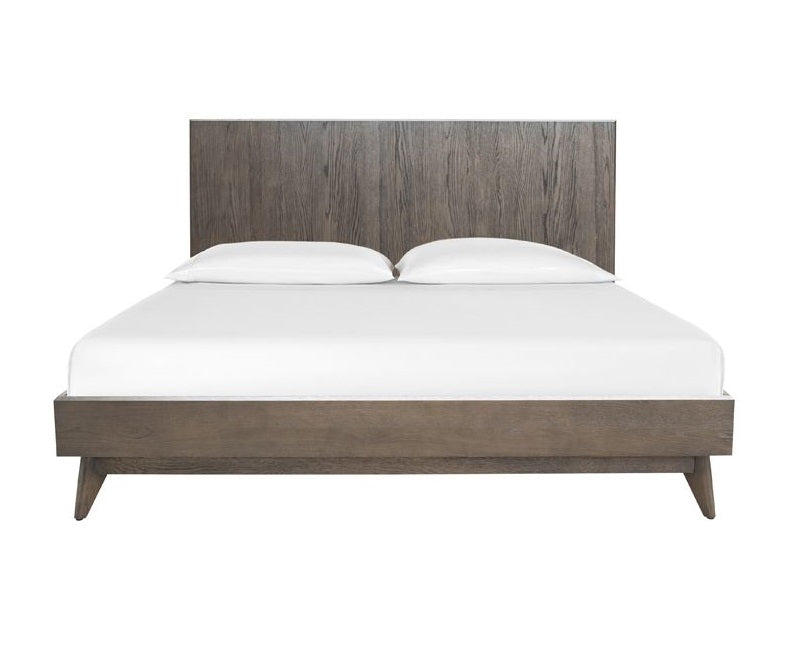 Novak Modern Dark Oak Bed