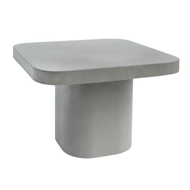 Flores Modern Grey Concrete End Table