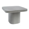 Flores Modern Grey Concrete End Table