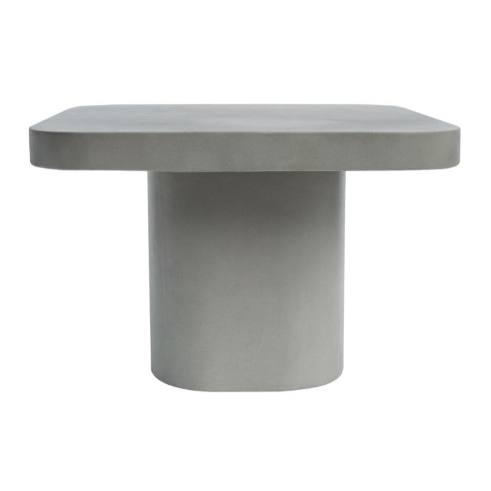 Flores Modern Grey Concrete End Table